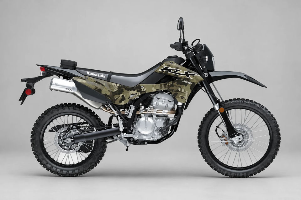 2026 Kawasaki KLX®300 Cypher Camo Beige photo 1